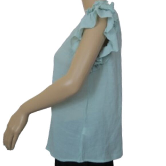 Mine Short Sleeve Ruffle Blouse - Picture 3 of 5